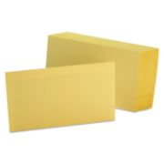 Picture of Oxford™ Unruled Index Cards, 3 x 5, Canary, 100/Pack