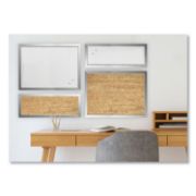 Picture of MasterVision® Positive Flow Metallic Silver Message Board Set, Assorted Sizes & Colors, 4/Set