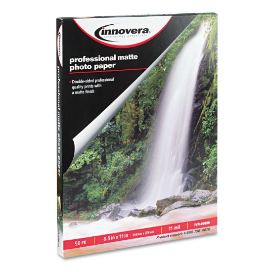 Picture of Innovera® Heavyweight Photo Paper, Matte, 8-1/2 x 11, 50 Sheets/Pack