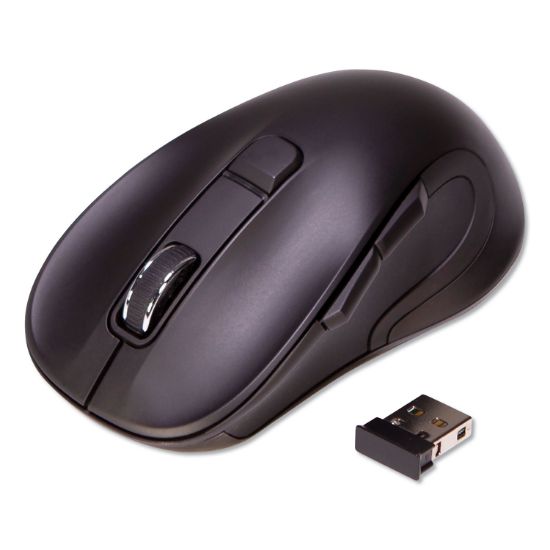 Picture of Innovera® Hyper-Fast Scrolling Mouse, 2.4 GHz Frequency/26 ft Wireless Range, Right Hand Use, Black