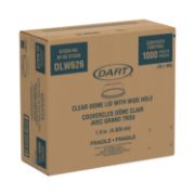 Picture of Dart® Open-Top Dome Lid for 16-24 oz Plastic Cups, Clear, 1.9"Dia Hole, 1000/Carton