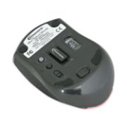 Picture of Innovera® Mini Wireless Optical Mouse, Three Buttons, Red/Black