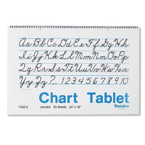 Picture of Pacon® Chart Tablets, Unruled, 24 x 16, White, 25 Sheets