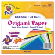 Picture of Pacon® Origami Paper, 30 lbs., 9 x 9, Assorted Bright Colors, 40 Sheets/Pack