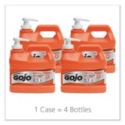 Picture of GOJO® NATURAL ORANGE Pumice Hand Cleaner, Orange Citrus Scent, .5gal Pump Bottle, 4/CT