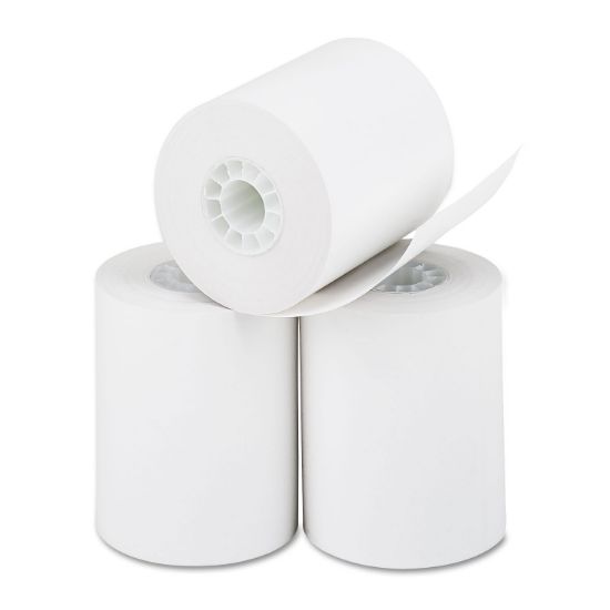 Picture of Thermal Paper Rolls, Cash Register/Calculator Roll, 2 1/4" x 85 ft, White, 3/Pk