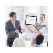 Picture of Great Papers!® Foil Border Certificates, 8.5 x 11, White/Silver, Braided, 15/Pack