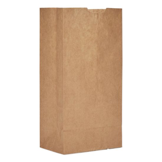 Picture of Grocery Paper Bags, 50 lbs Capacity, #4, 5"w x 3.13"d x 9.75"h, Kraft, 500 Bags