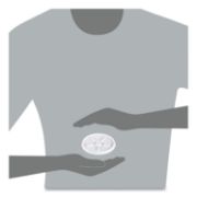 Picture of PLASTIC LIDS FOR FOAM CUPS, BOWLS AND CONTAINERS, VENTED, FITS 6-14 OZ, WHITE, 1