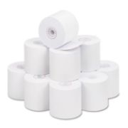 Picture of PM Company® Paper Rolls, One Ply Cash Register/Add Roll, 2 1/4" x 150 ft, White, 12/Pack