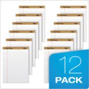 Picture of TOPS™ "The Legal Pad" Ruled Perforated Pads, Legal/Wide, 8 1/2 x 11 3/4, White, Dozen