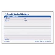 Picture of TOPS™ Avoid Verbal Orders Manifold Book, 6 1/4 x 4 1/4, 2-Part Carbonless, 50 Sets/BK