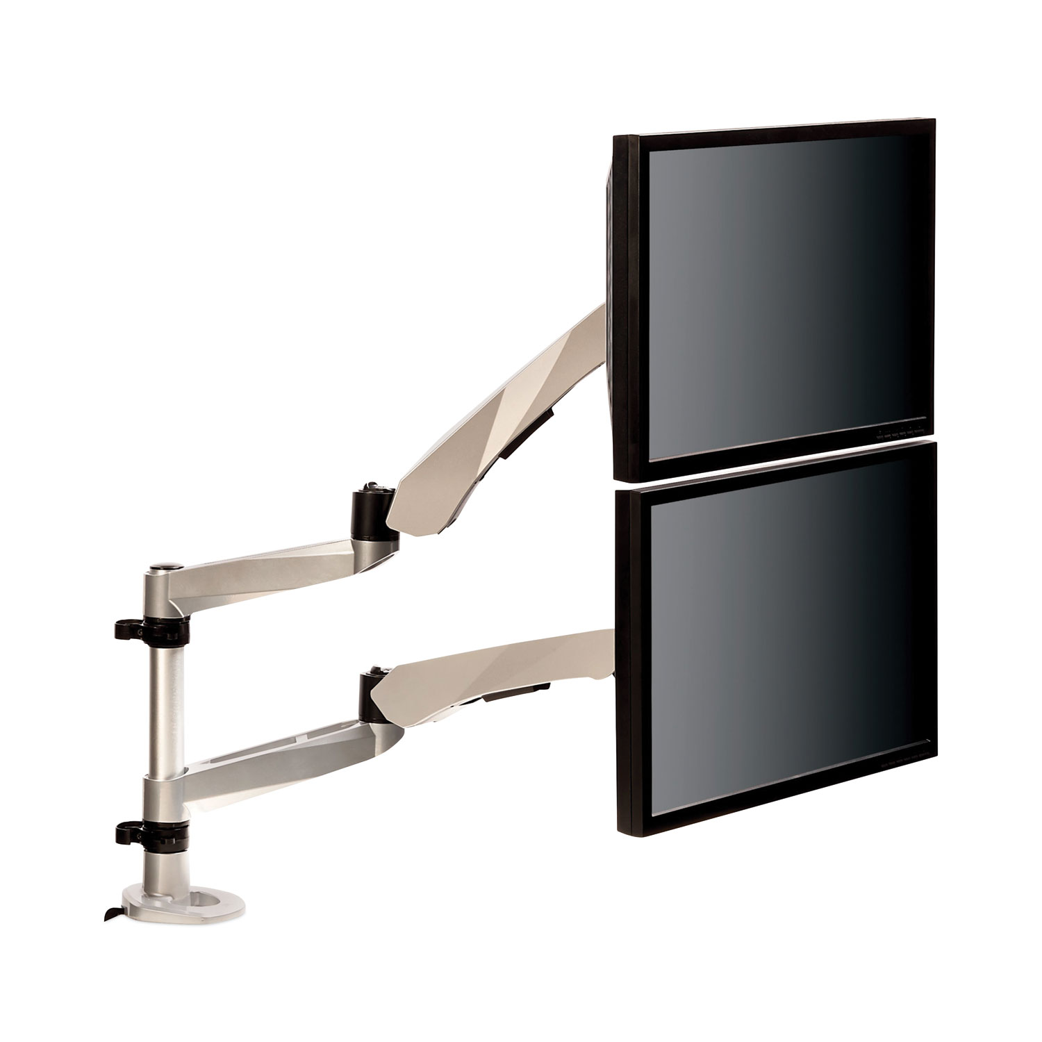 Supermart.com. 3M™ Dual Monitor Arm Mount, 5 x 21 1/2, Silver