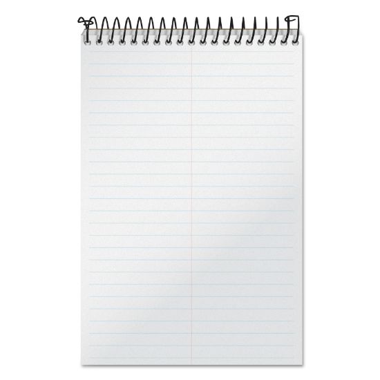 Picture of TOPS™ Docket Gold Spiral Steno Book, Gregg Rule, 6 x 9, White, 100 Sheets