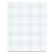 Picture of TOPS™ Quadrille Pads, 4 Squares/Inch, 8 1/2 x 11, White, 50 Sheets