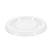 Picture of Pactiv Crystal-Clear Portion Cup Lids, Fits 1.5-2.5oz Cups, 2400/Carton