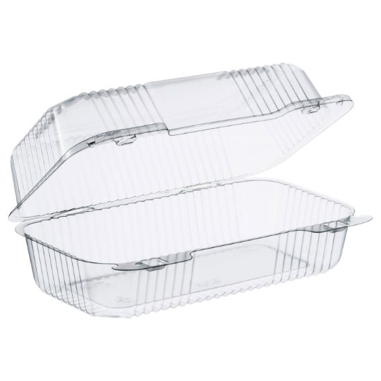 Picture of Dart® StayLock Clear Hinged Lid Containers, 5.4 x 9 x 3.5, Clear, 250/Carton