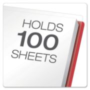 Picture of Oxford™ Clear Front Report Cover, 3 Fasteners, Letter, Assorted Colors, 25/Box