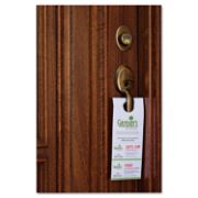 Picture of Avery® Door Hanger w/Tear-Away Cards, 4 1/4 x 11, Matte White, 10/Sheet, 40 Sheets/Pack