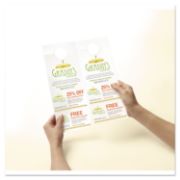 Picture of Avery® Door Hanger w/Tear-Away Cards, 4 1/4 x 11, Matte White, 10/Sheet, 40 Sheets/Pack