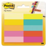 Picture of Post-It Page Markers .5"X1.75" 10/Pkg Assorted Bright