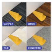 Picture of Master Caster® Giant Foot Doorstop, No-Slip Rubber Wedge, 3-1/2w x 6-3/4d x 2h, Safety Yellow