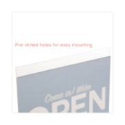 Picture of deflecto® Classic Image Single-Sided Wall Sign Holder, Plastic, 11 x 8 1/2 Insert, Clear