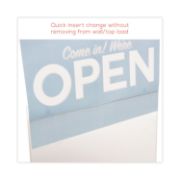 Picture of deflecto® Classic Image Single-Sided Wall Sign Holder, Plastic, 11 x 8 1/2 Insert, Clear