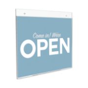 Picture of deflecto® Classic Image Single-Sided Wall Sign Holder, Plastic, 11 x 8 1/2 Insert, Clear