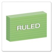 Picture of Oxford™ Ruled Index Cards, 3 x 5, Green, 100/Pack