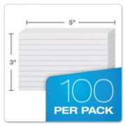 Picture of Oxford™ Ruled Index Cards, 3 x 5, White, 100/Pack