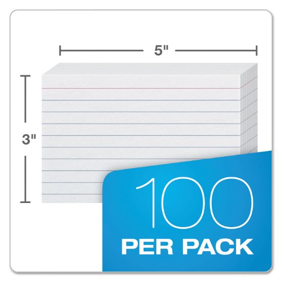 Picture of Oxford™ Ruled Index Cards, 3 x 5, White, 100/Pack