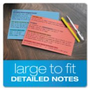 Picture of Oxford™ Ruled Index Cards, 5 x 8, Blue/Violet/Canary/Green/Cherry, 100/Pack