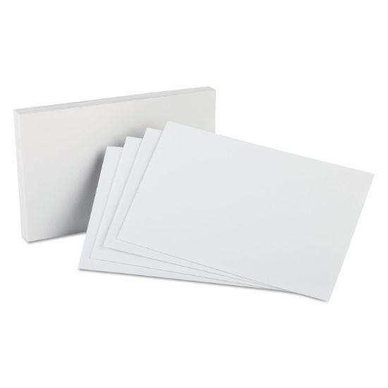 Picture of Oxford™ Unruled Index Cards, 5 x 8, White, 100/Pack