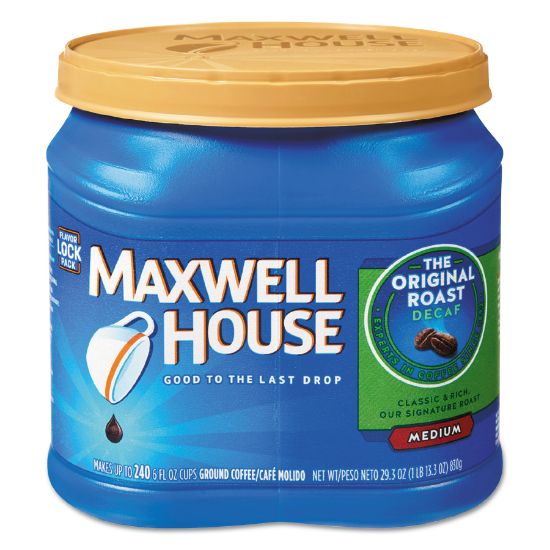 Picture of Maxwell House® Coffee, Decaffeinated Ground Coffee, 29.3 oz Can