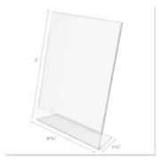 Picture of deflecto® Classic Image Slanted Desk Sign Holder, Plastic, 8 1/2 x 11 Insert, Clear
