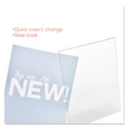 Picture of deflecto® Classic Image Slanted Desk Sign Holder, Plastic, 8 1/2 x 11 Insert, Clear