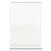 Picture of deflecto® Classic Image Stand-Up Double-Sided Sign Holder, Plastic, 5 x 7 Insert, Clear