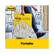 Picture of Post-it® Easel Pads Self Stick Tabletop Easel Unruled Pad, 20 x 23, White, 20 Sheets