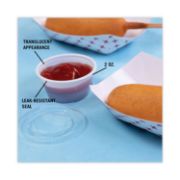Picture of Pactiv Plastic Soufflé/Portion Cups, 2oz, Translucent, 200/Bag, 12 Bags/Carton