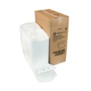 Picture of Pactiv SmartLock Foam Hinged Lid Containers, White, 9 x 9.5 x 3.25, 1-Compartment, 150/Carton