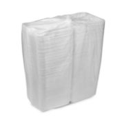 Picture of Pactiv SmartLock Vented Foam Hinged Lid Containers, White, 9 x 9.5 x 3.25, 3-Compartment, 150/Carton