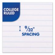 Picture of Mead® Spiral Bound Notebook, Perforated, College Rule, 11 x 8, White, 100 Sheets