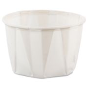 Picture of SOLO® Cup Company Paper Portion Cups, 2oz, White, 250/Bag, 20 Bags/Carton