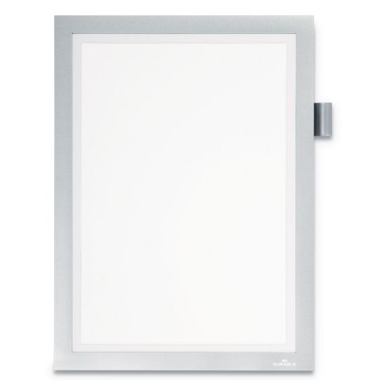 Picture of Durable® DURAFRAME Note Sign Holder, 8 1/2" x 11", Silver Frame