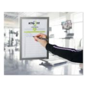Picture of Durable® DURAFRAME Note Sign Holder, 8 1/2" x 11", Silver Frame
