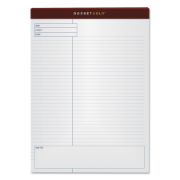Picture of TOPS™ Docket Gold Planning Pad, Legal/Wide, 8 1/2 x 11 3/4, White, 40 Sheets, 4/Pack