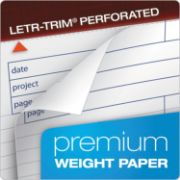 Picture of TOPS™ Docket Gold Planning Pad, Legal/Wide, 8 1/2 x 11 3/4, White, 40 Sheets, 4/Pack