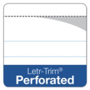 Picture of TOPS™ Docket Ruled Perforated Pads, 5 x 8, Narrow, White, 50 Sheets, 6/Pack
