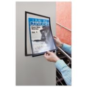 Picture of Durable® DURAFRAME Sign Holder, 11 x 17, Black Frame, 2/Pack